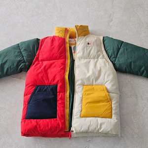 보보쇼즈 컬러블럭 패딩 10-11