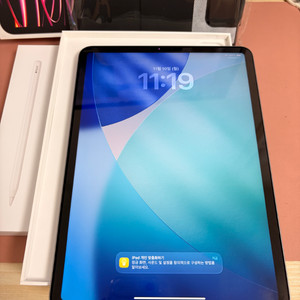 아이패드 프로 4세대 m2 11인치 256기가 스그 풀박스+애펜2