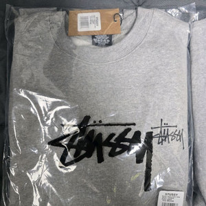 스투시 맨투맨 안감기모 새상품 L