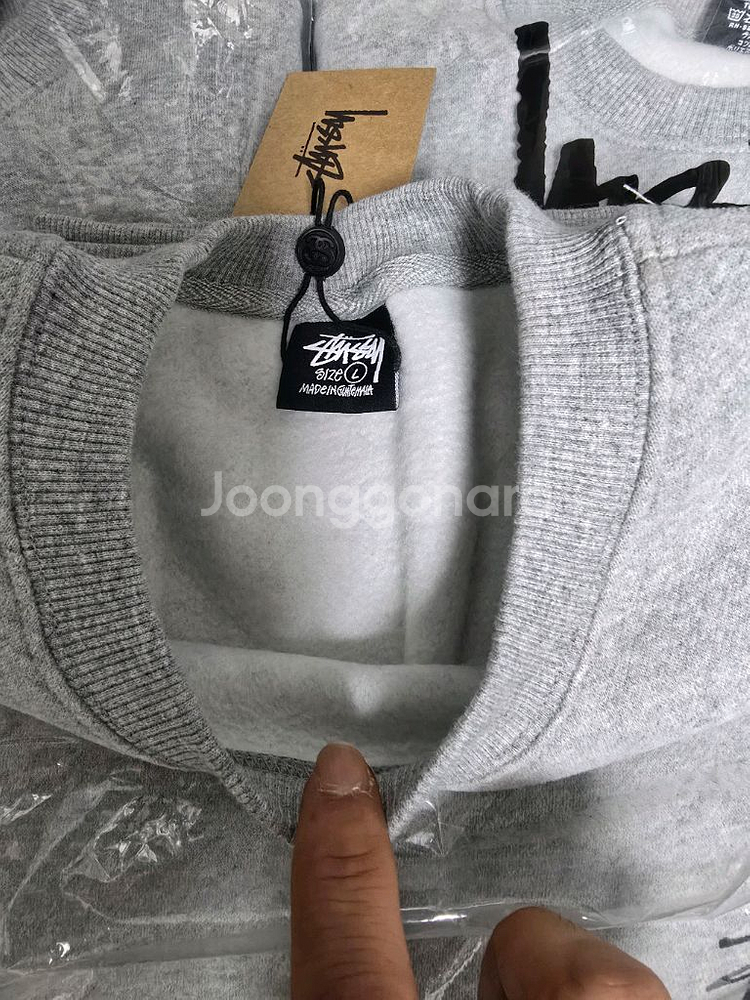 스투시 맨투맨 안감기모 새상품 L--3