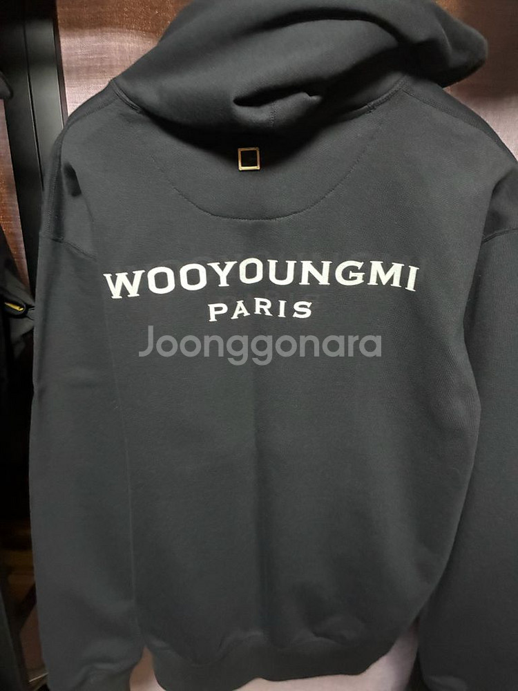우영미 백로고 후드티 48사이즈(3회 착용)--1