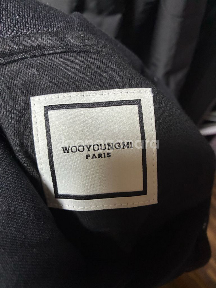 우영미 백로고 후드티 48사이즈(3회 착용)--3