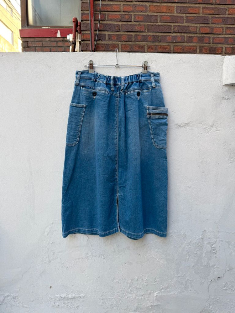 필드코어 유틸리티 워크 데님 스커트 청치마--8