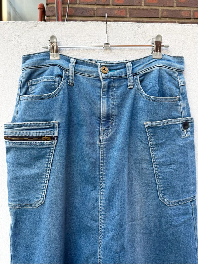 필드코어 유틸리티 워크 데님 스커트 청치마--9