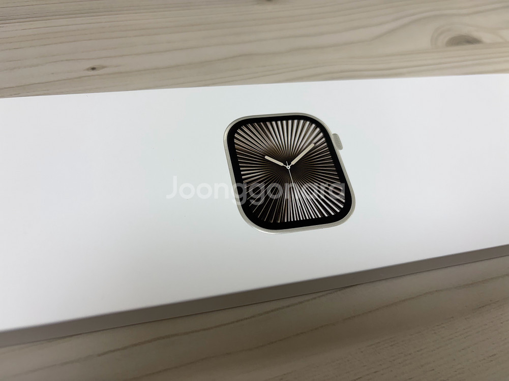 애플워치 10 GPS+Cellular 46mm 내추럴 티타늄--1