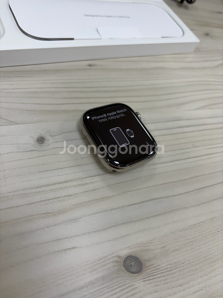 애플워치 10 GPS+Cellular 46mm 내추럴 티타늄--4