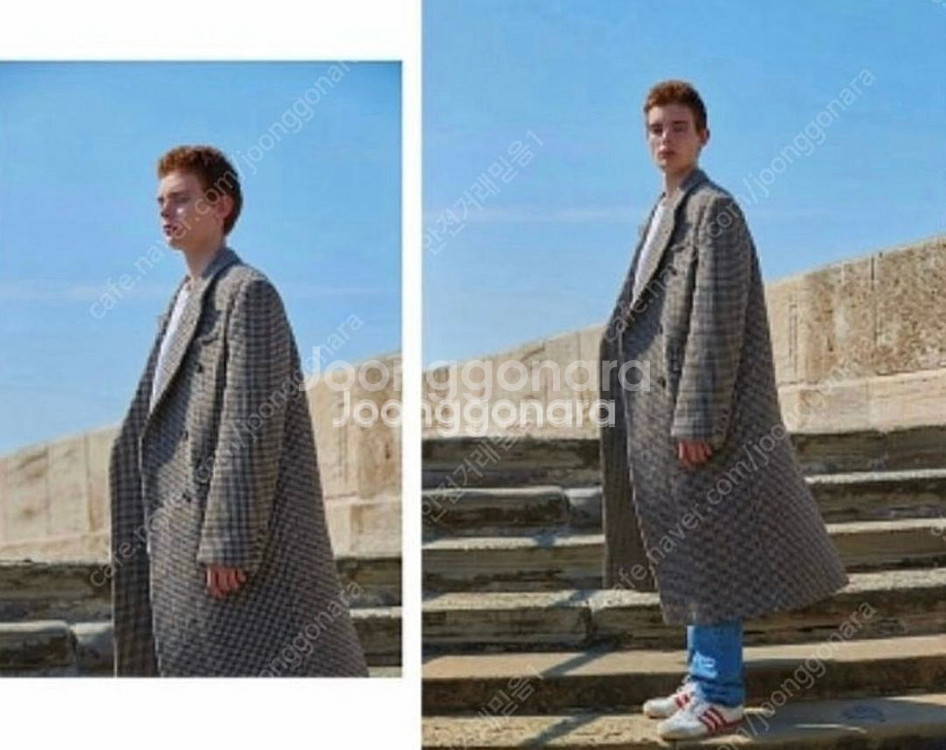 인스턴트펑크 체크더블 코트--3