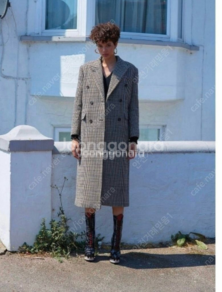 인스턴트펑크 체크더블 코트--2