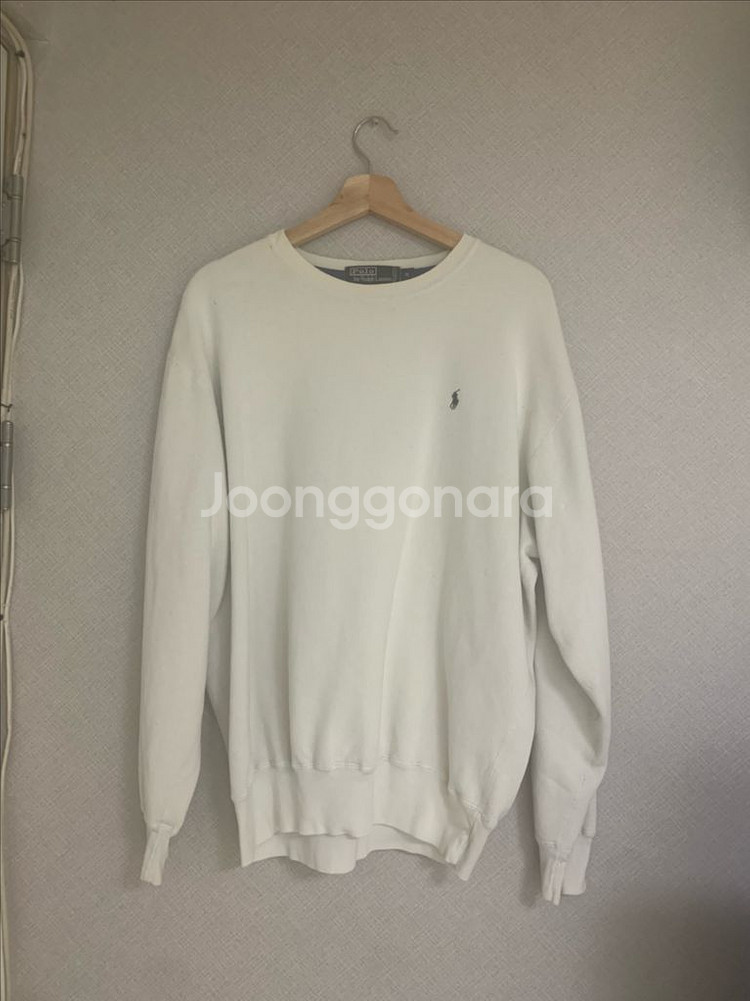 폴로 랄프로렌 아이보리 맨투맨 M--0
