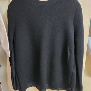 한섬 sjsj 텍스처 블록 니트