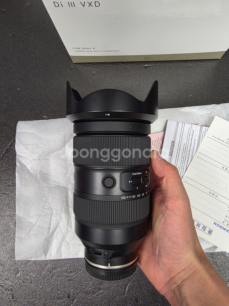탐론35-150 소니fe마운트 상태좋은풀박스팔아요--2