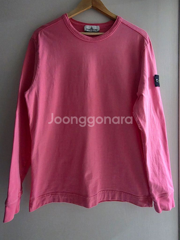 스톤아일랜드 핑크 맨투맨 M(사이즈95 남여공용)--0