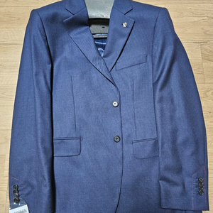 남성 정장 세트 순모 잔체크 네이비 105 추동복 새상품