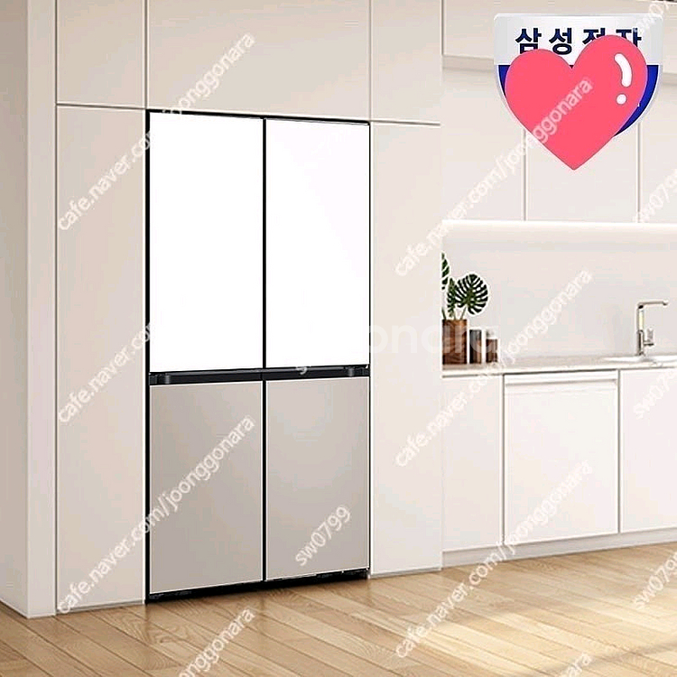 삼성 비스포크 키친핏 4도어 640리터 냉장고 새상품 삼성 무상설치 RM70F63R2A--1