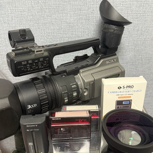 SONY 소니 DSR-PD 170 6mm 디지털 캠코더+광각 컨버터 렌즈