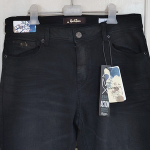 겨울블랙진32 기모 남성 스판 양모 일자청바지 데님 새상품