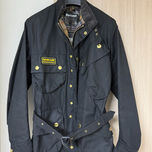 바버 인터네셔널 왁스 자켓 블랙 38 새제품 (택o)