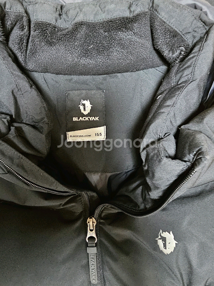 블랙야크키즈블랙 구스 롱패딩 155 팝니다--1