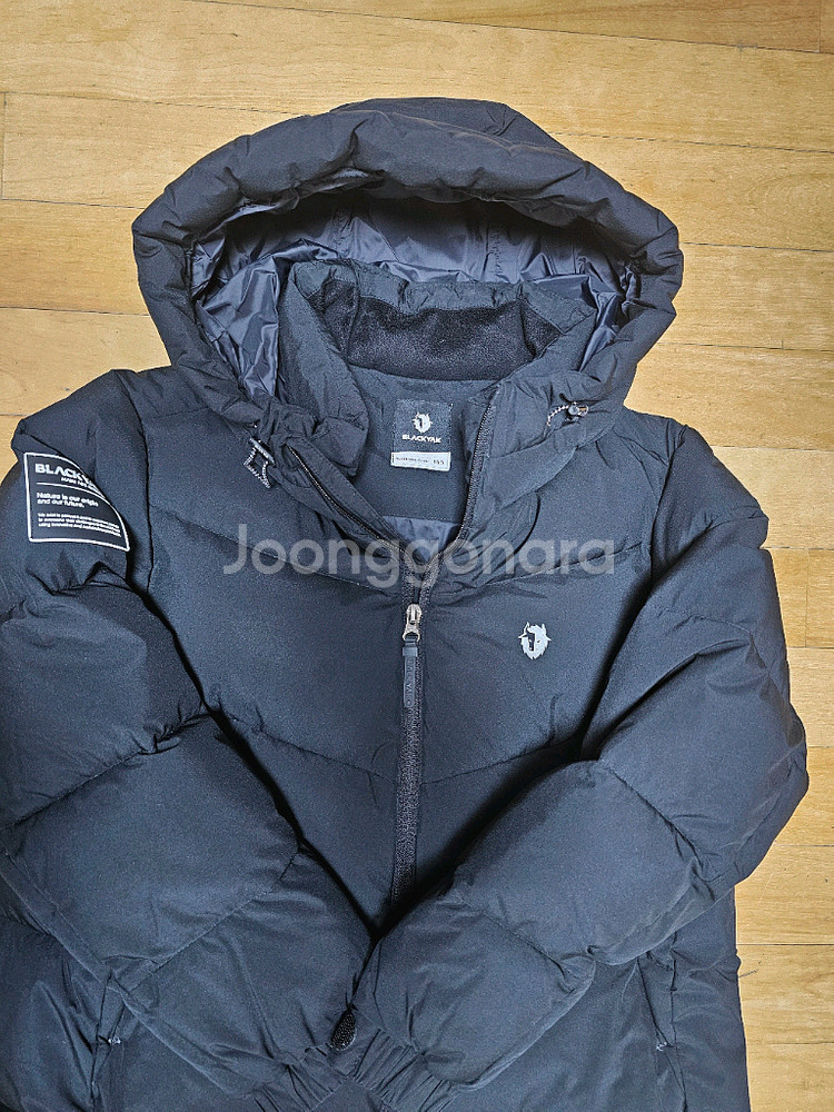 블랙야크키즈블랙 구스 롱패딩 155 팝니다--2