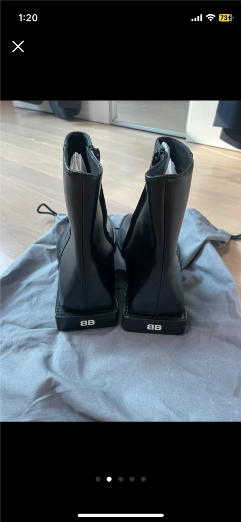 발렌시아가 부츠 블랙 37 이미지