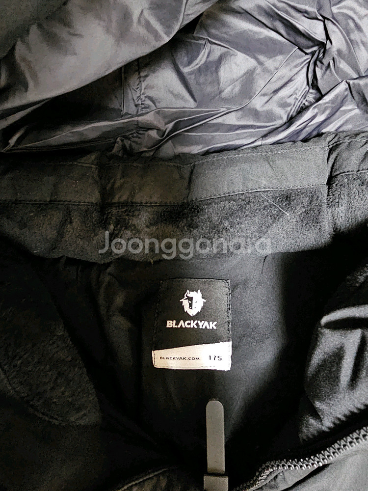 블랙야크키즈 블랙 오리 롱패딩 175팝니다--2
