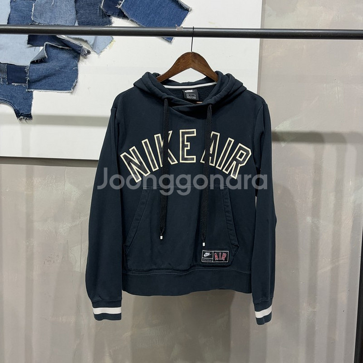 (90) 나이키AIR 스트릿 기모 프린팅 후드티--0
