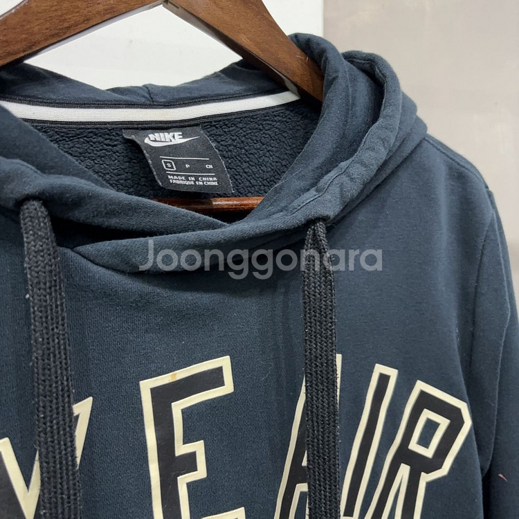 (90) 나이키AIR 스트릿 기모 프린팅 후드티--5