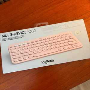 로지텍 K380 멀티 키보드 핑크