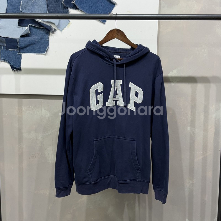 (105) GAP 갭 Y2K 빈티지 기모 자수 후드티--0