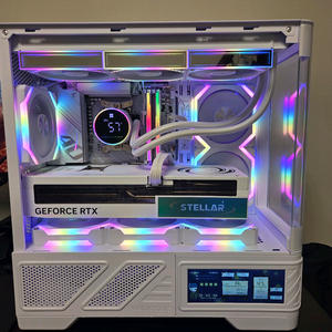 9950x3d, b850m, 48gb, 5080 화이트 본체