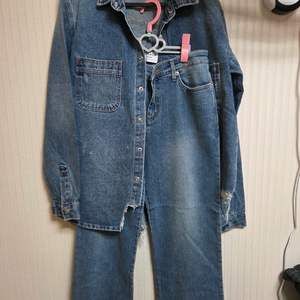 새상품 청청세트( 청자켓 청바지 세트)