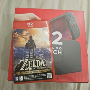 닌텐도 스위치 2 + 젤다의 전설 야생의 숨결 for 스위치2 + @