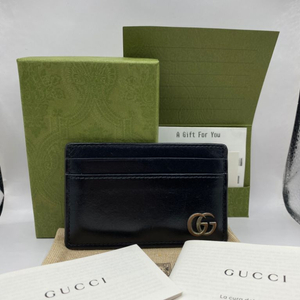 [영수증] 구찌 GG 마몬트 카드지갑 블랙