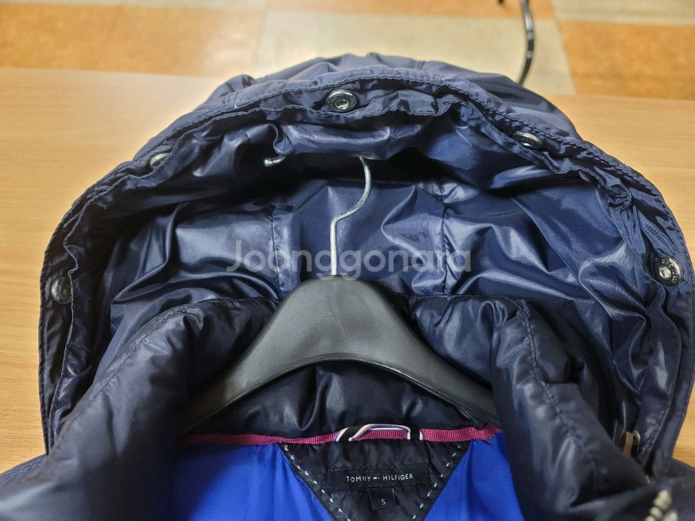 TOMMY HILFIGER 타미힐피거 여성 오리털 후드패딩--5