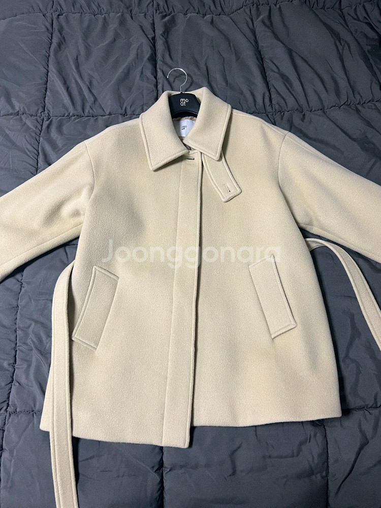 모우트 울 하프코트 베이지--0