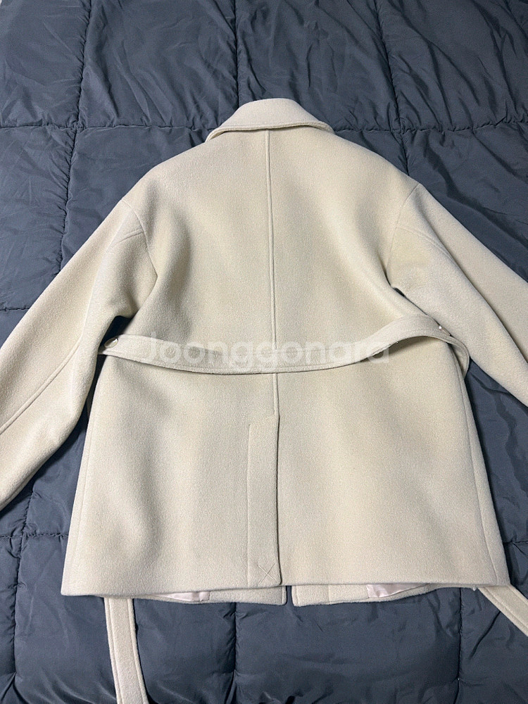 모우트 울 하프코트 베이지--2