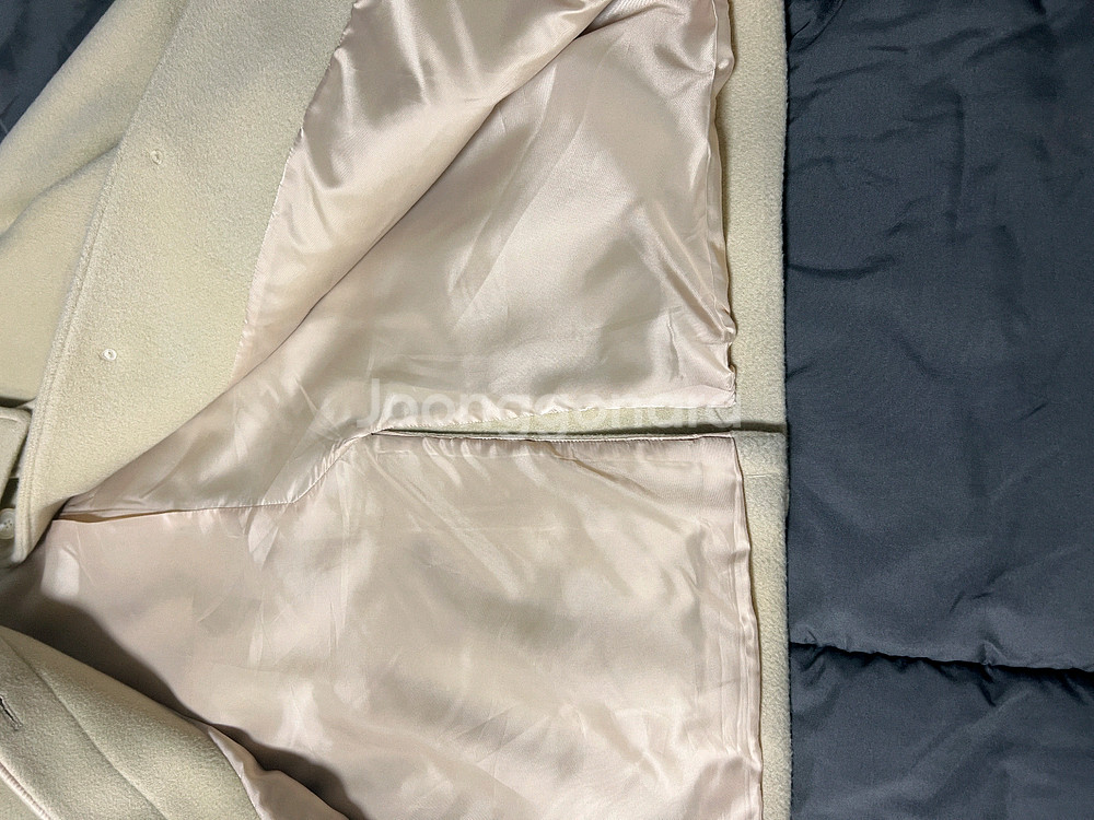 모우트 울 하프코트 베이지--7