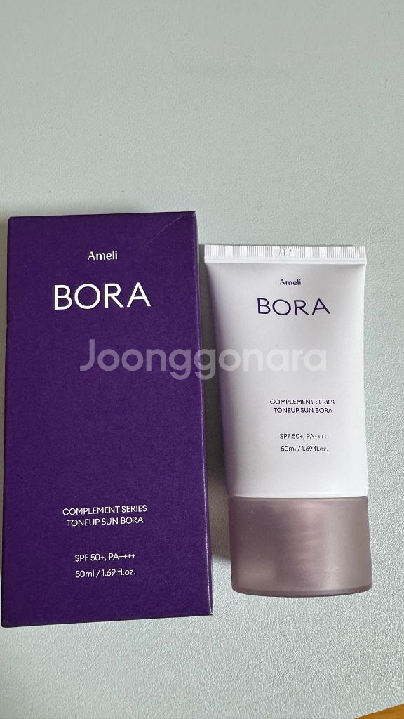 아멜리 톤업선크림 선보라 새상품--0