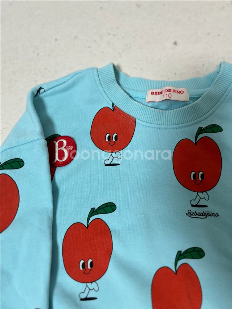 베베드피노 애플 맨투맨 110--1