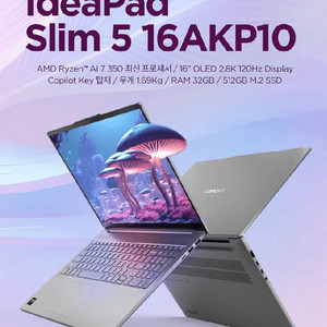 레노버 2025 아이디어패드 슬림 5 16인치 16AKP10 83HY0045KR