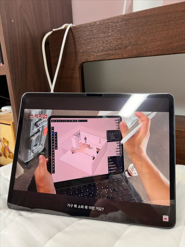 애플 아이패드 에어 13 M2칩 128G wifi 스페이스그레이 S급 판매합니다. 이미지