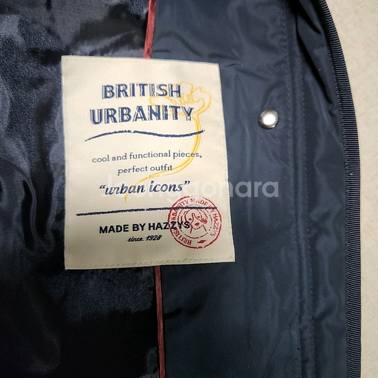 헤지스 경량 롱자켓 85--8