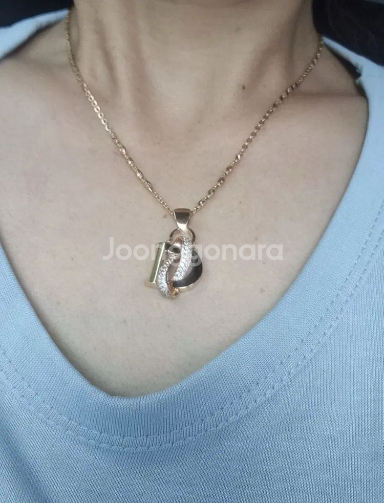 18k 목걸이 팬던트/ 18k 팔찌 / 18k 귀걸이 세트 일괄 판매--8