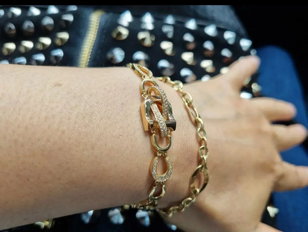 18k 목걸이 팬던트/ 18k 팔찌 / 18k 귀걸이 세트 일괄 판매 이미지