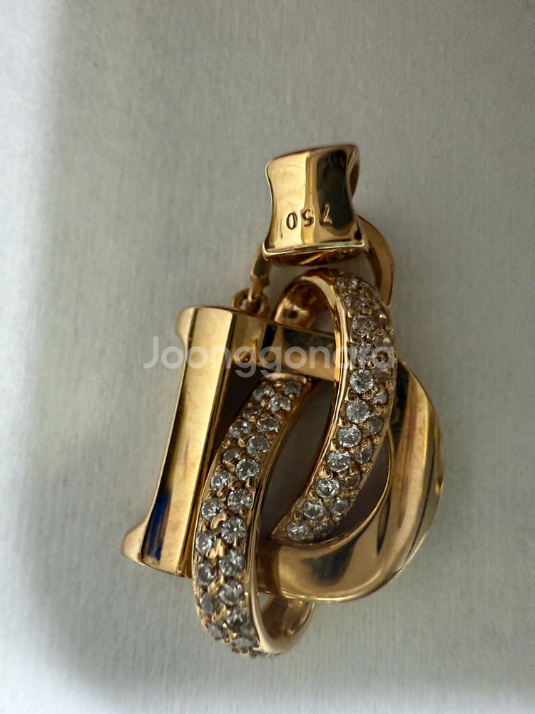 18k 목걸이 팬던트/ 18k 팔찌 / 18k 귀걸이 세트 일괄 판매--6