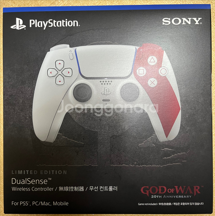 <미개봉 새상품> PS5 듀얼센스 갓 오브 워 20주년 에디션--0