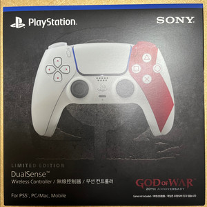 <미개봉 새상품> PS5 듀얼센스 갓 오브 워 20주년 에디션