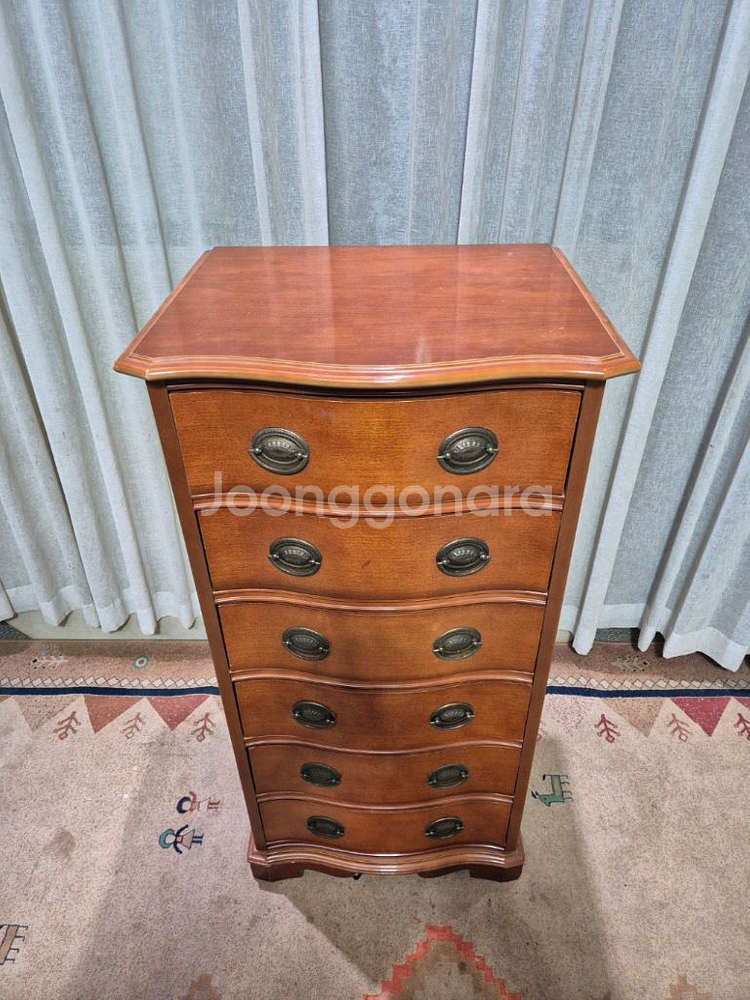 USA 앤틱 슬림 롤링 6D 서랍장--1