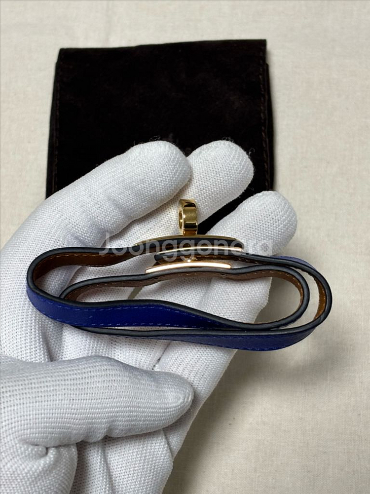 [T3] 에르메스 켈리 더블투어 금장 팔찌--2