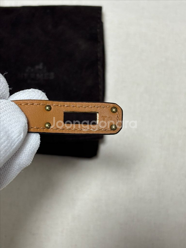 [T3] 에르메스 켈리 더블투어 금장 팔찌--7